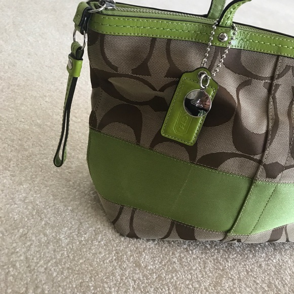 Coach Handbags - COACH Medium Signature Canvas Tote